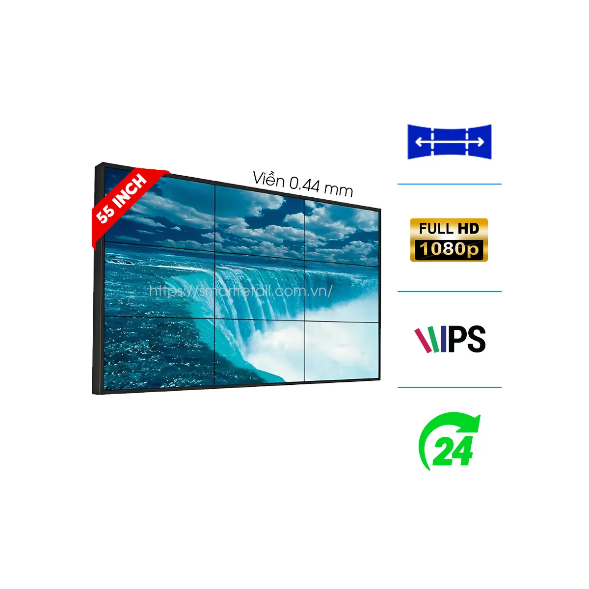 Màn hình ghép LG viền 0.44mm