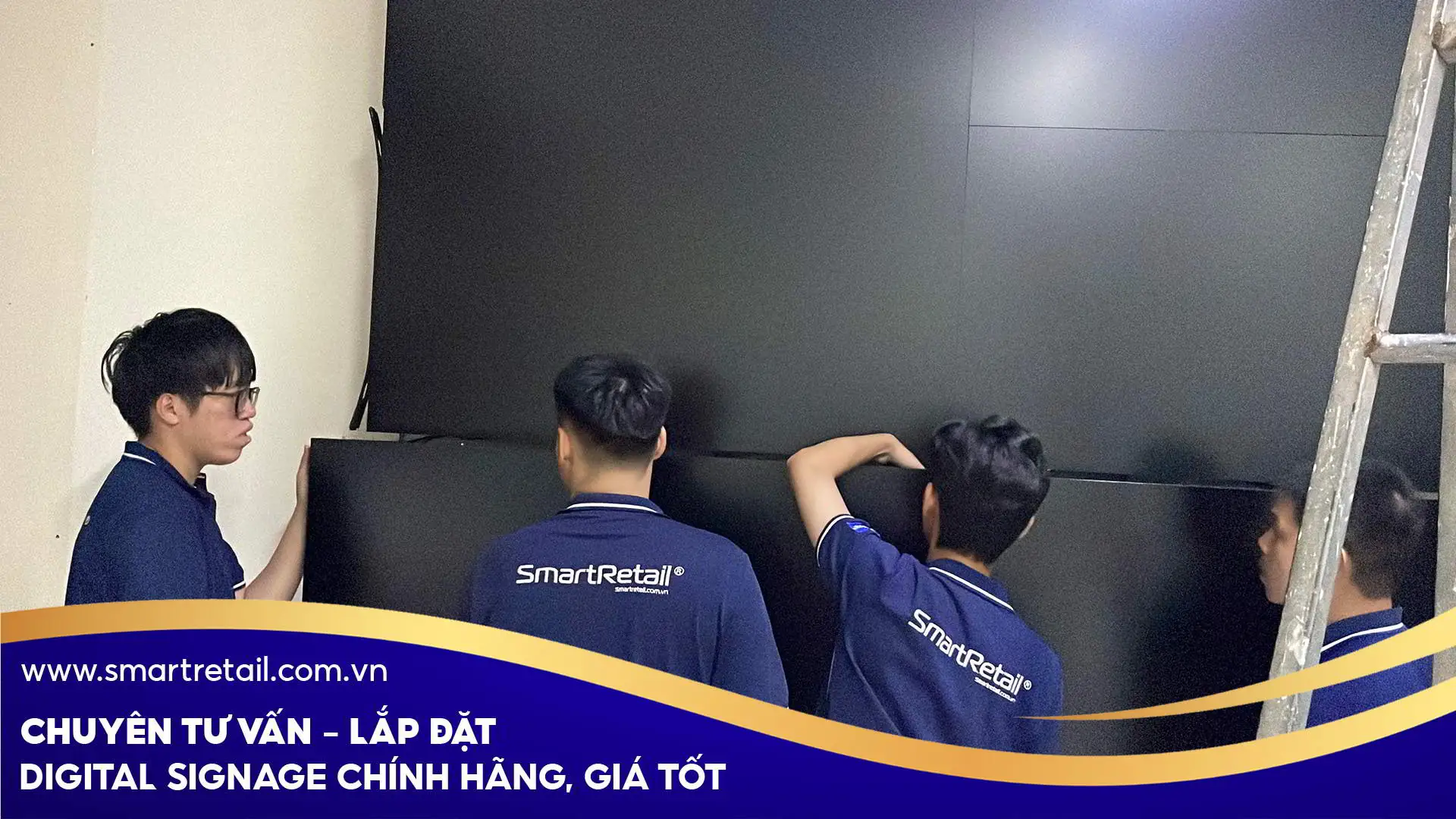 SmartRetail chuyên cung cấp lắp đặt màn hình ghép 