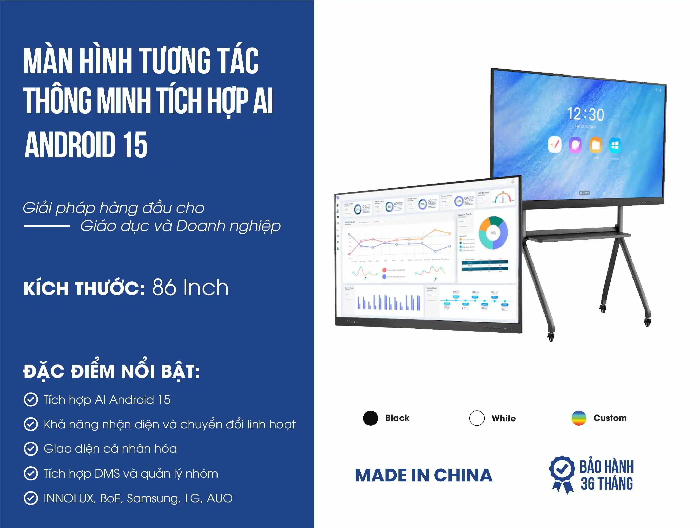 Màn hình tương tác SmartBoard 86 inch 