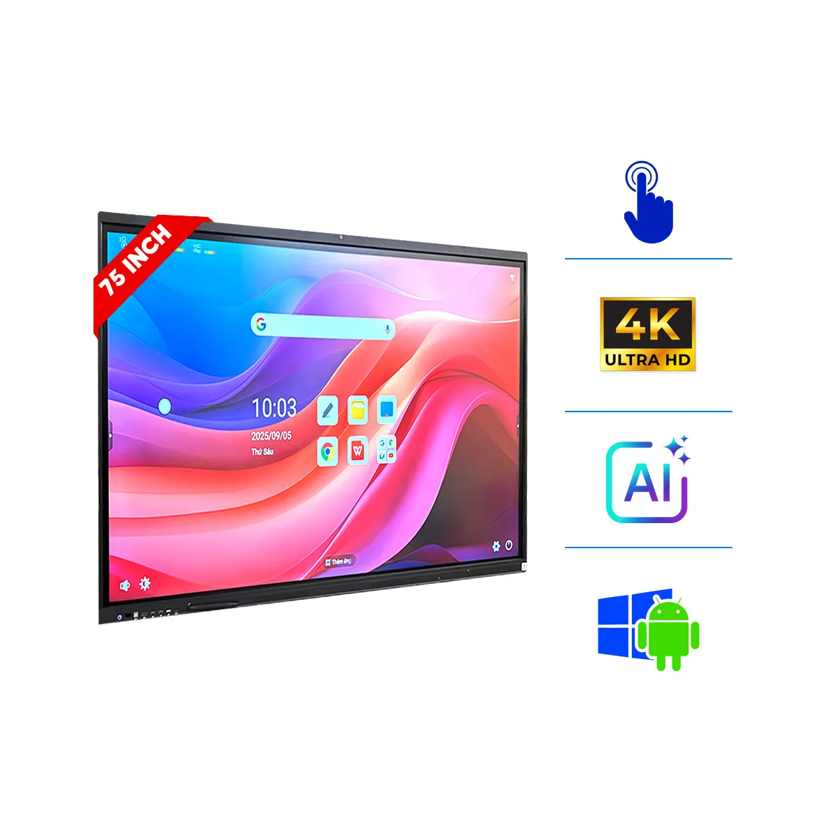 Màn hình tương tác tích hợp AI 75 inch | SmartRetail