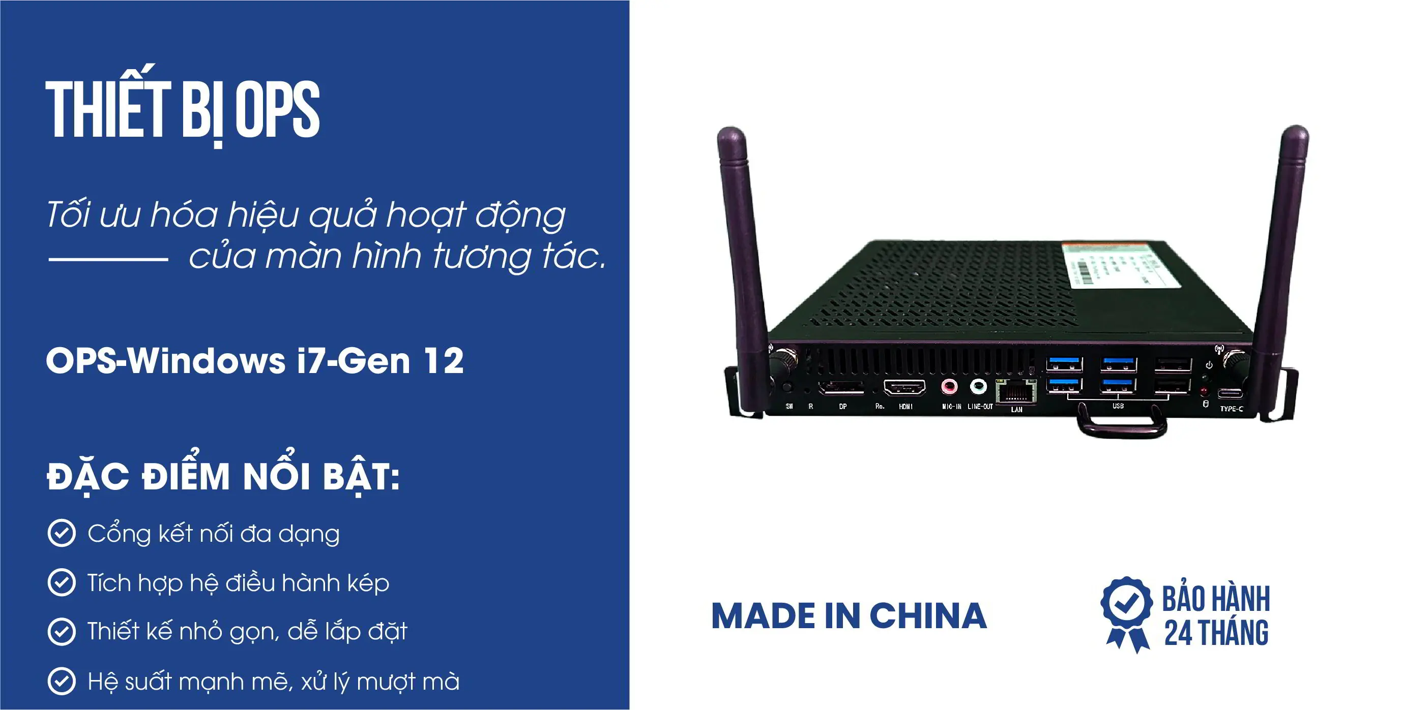 Thiết bị OPS-Windows i7 Gen12