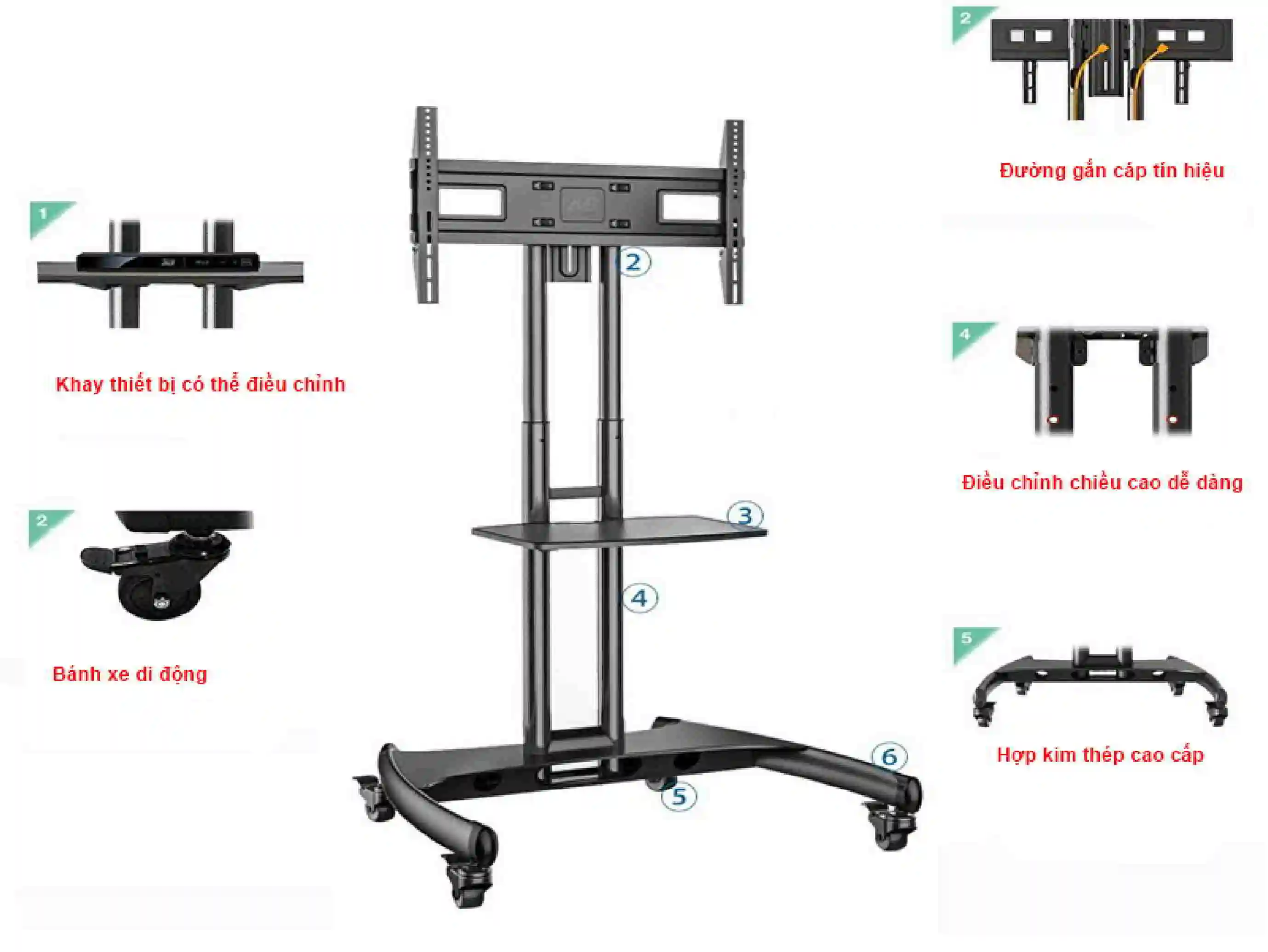 Đặc điểm nổi bật giá đỡ màn tương tác