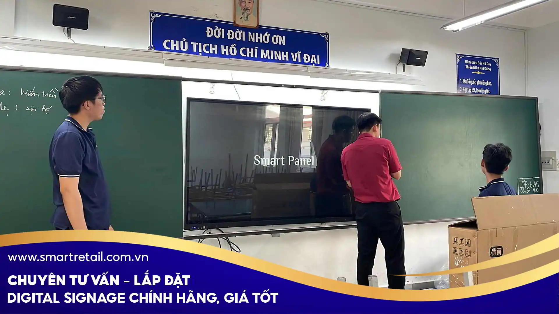 Lắp đặt màn hình tương tác SmartBoard trong giáo dục 