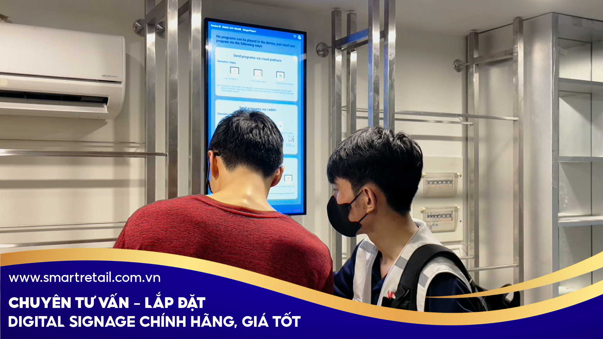 Nhu cầu truyền thông tại điểm bán bằng màn hình quảng cáo treo tường 