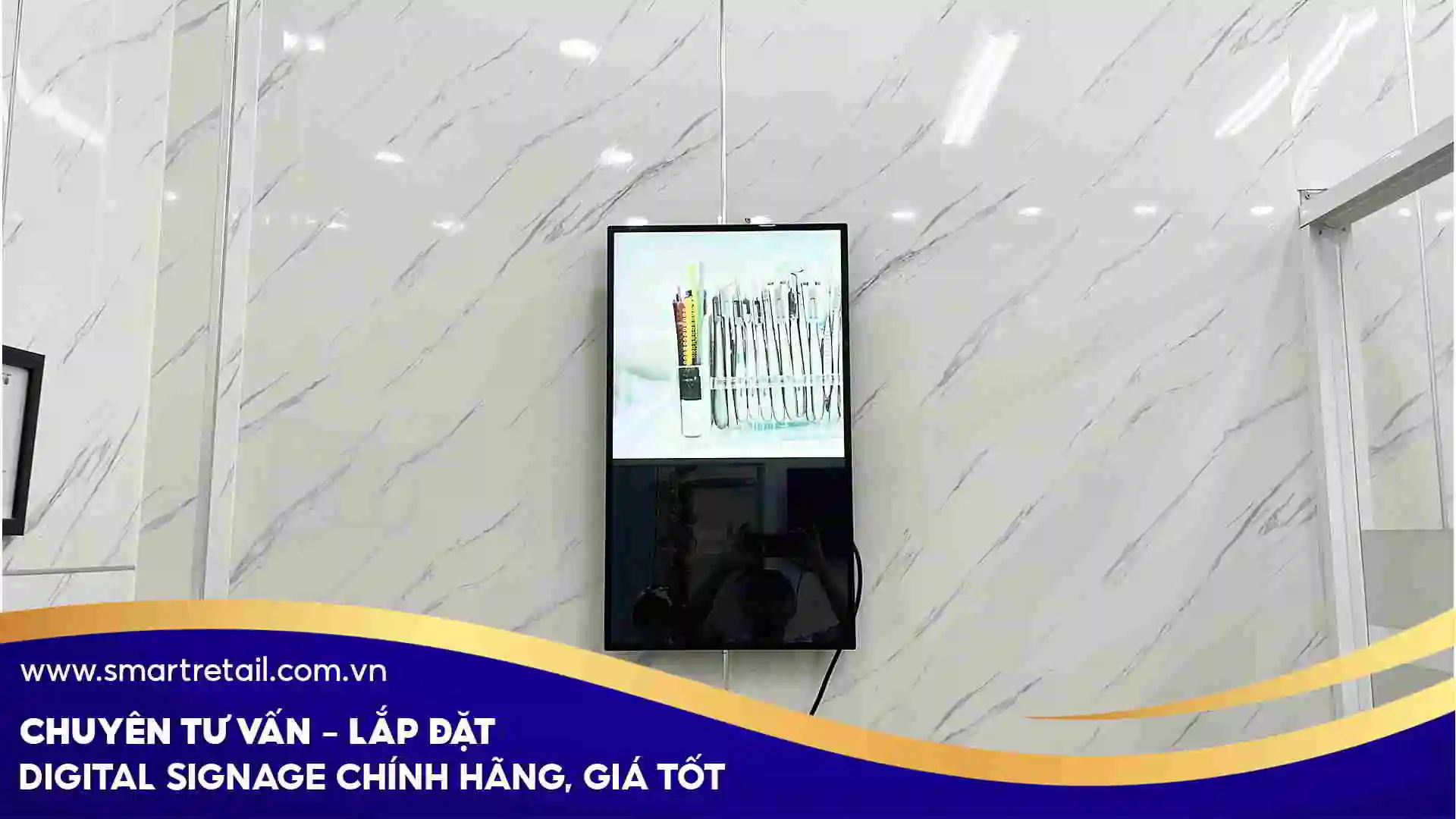 Man Hinh Quang Cao Treo Tuong Ung Dung Tai Nha Khoa