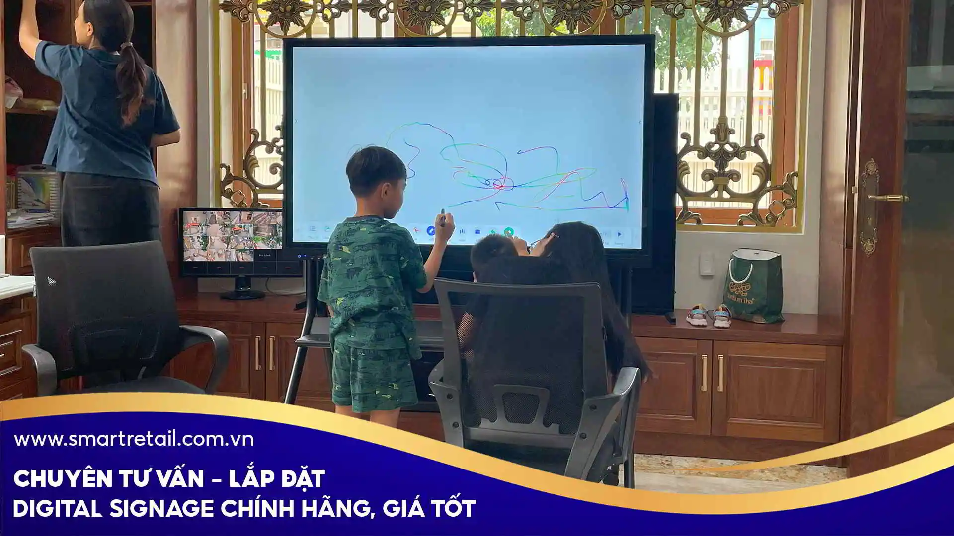 Tổng quan dự án lắp đặt màn hình tương tác 