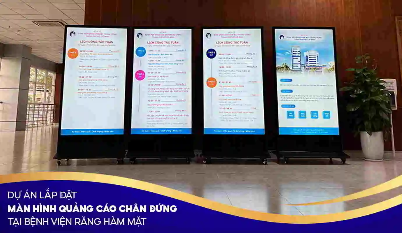 Lắp đặt màn hình quảng cáo tại bệnh viên răng hàm mặt | SmartRetail Lắp đặt màn hình quảng cáo tại bệnh viên răng hàm mặt