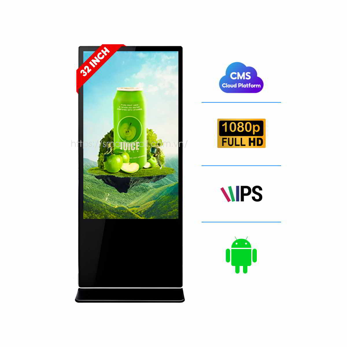 Man Hinh Quang Cao Chan Dung 32 Inch