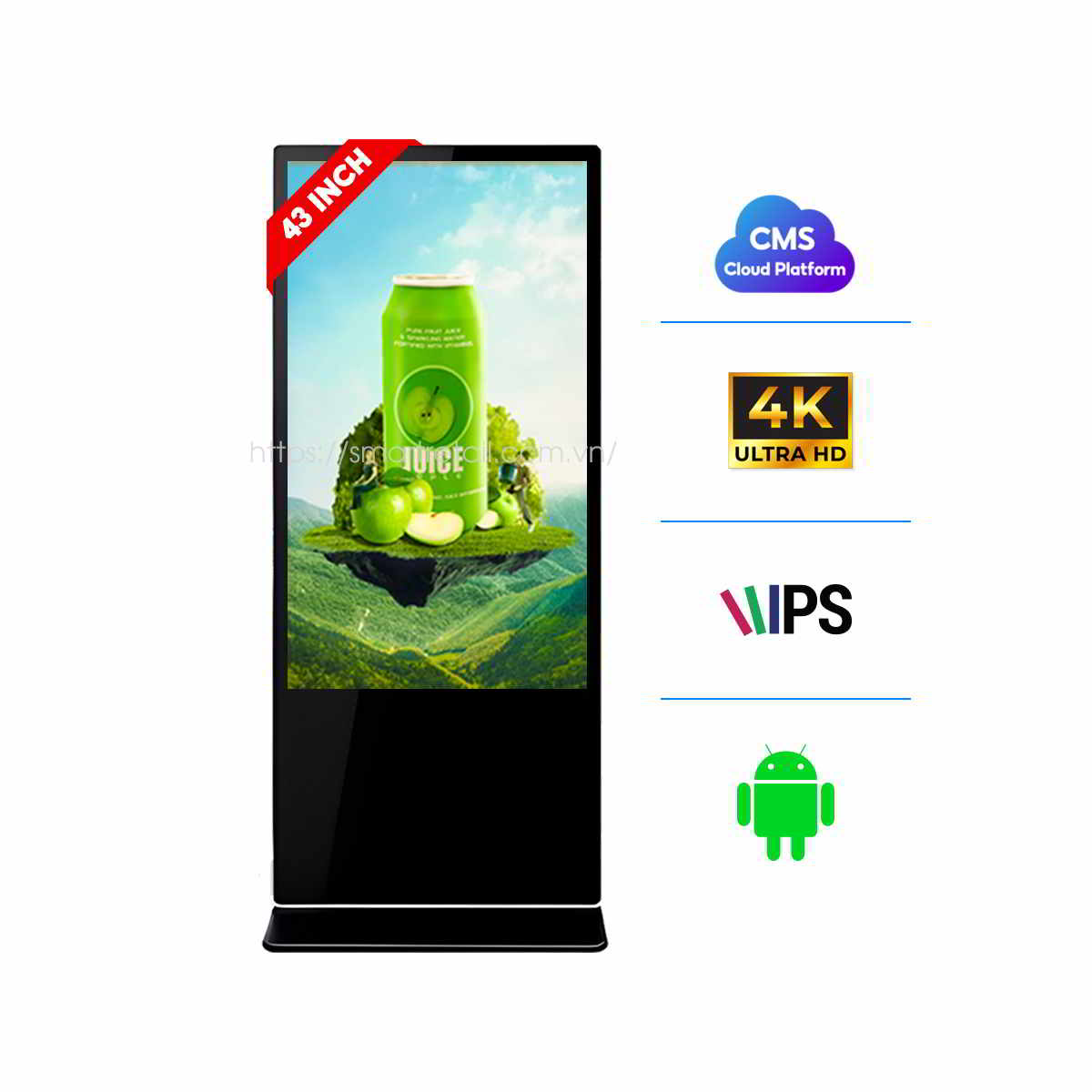 Man Hinh Quang Cao Chan Dung 43 Inch