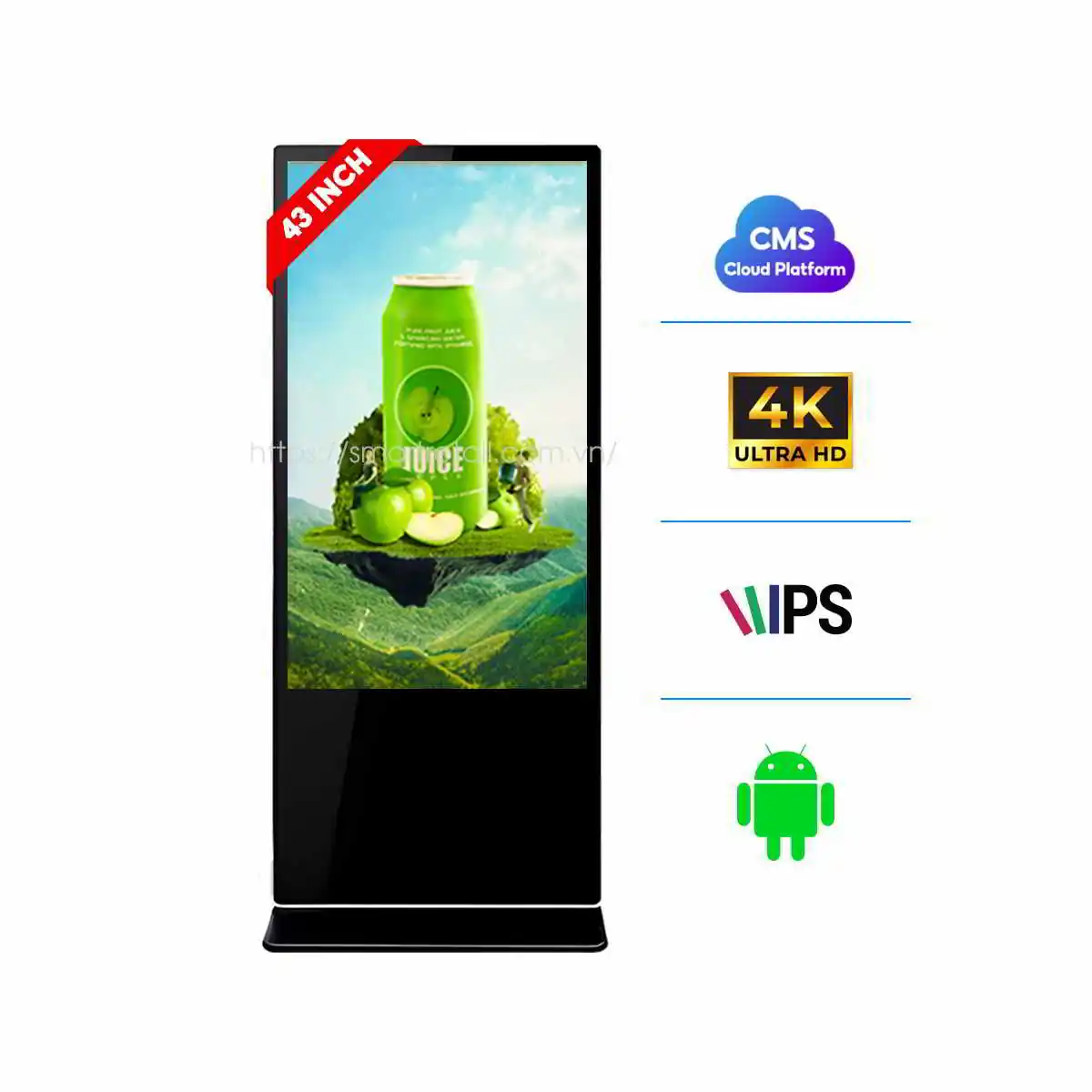 Man Hinh Quang Cao Chan Dung 43 Inch