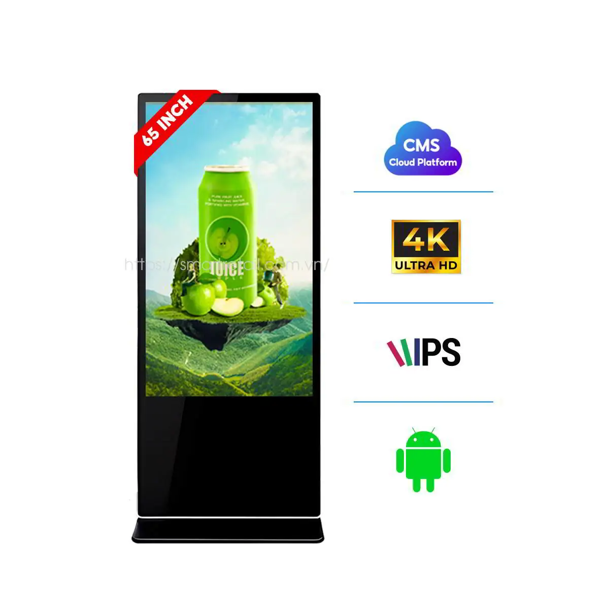 Man Hinh Quang Cao Chan Dung 65 Inch