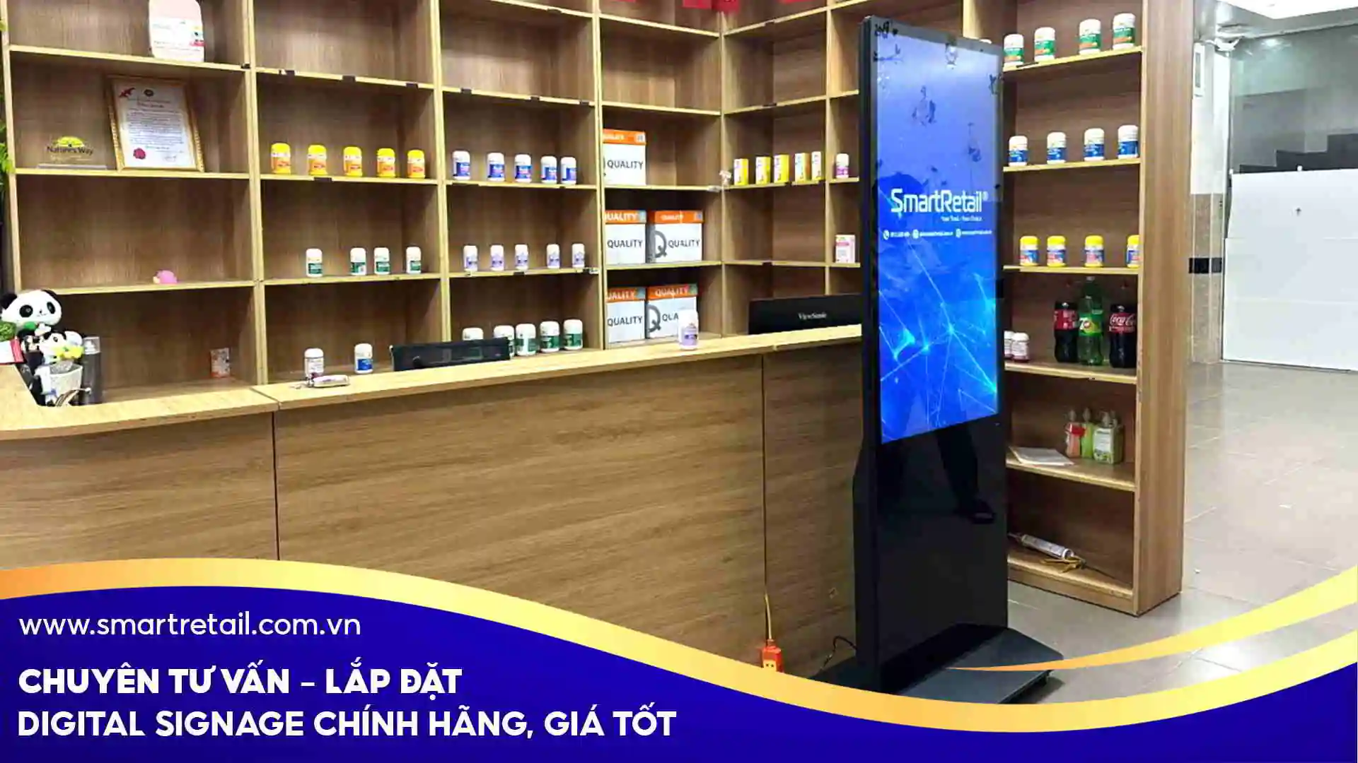 Dự án màn hình chân đứng 50-inch tại Master Bee Dự án màn hình chân đứng 50-inch tại Master Bee