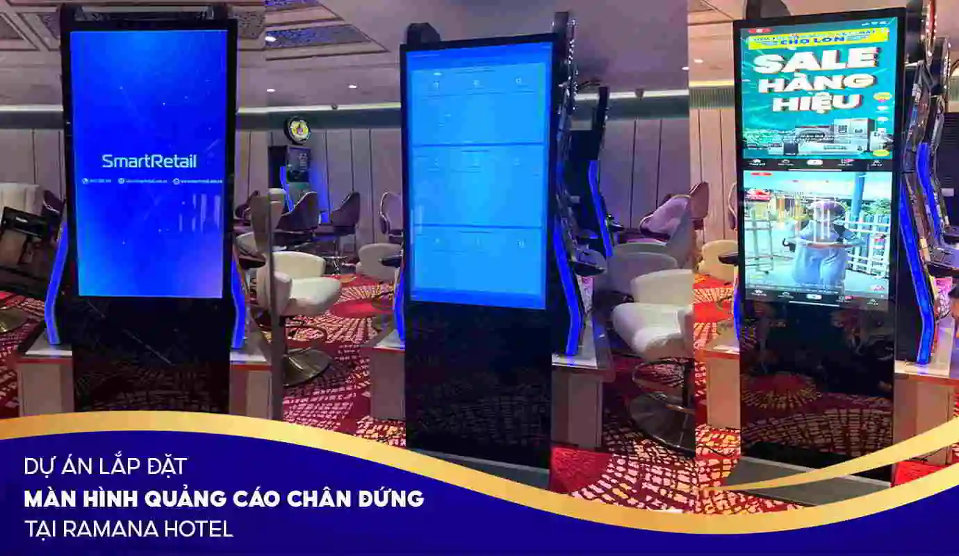 Lắp đặt màn hình quảng cáo tại Ramana Hotel | SmartRetail Lắp đặt màn hình quảng cáo tại Ramana Hotel | SmartRetail