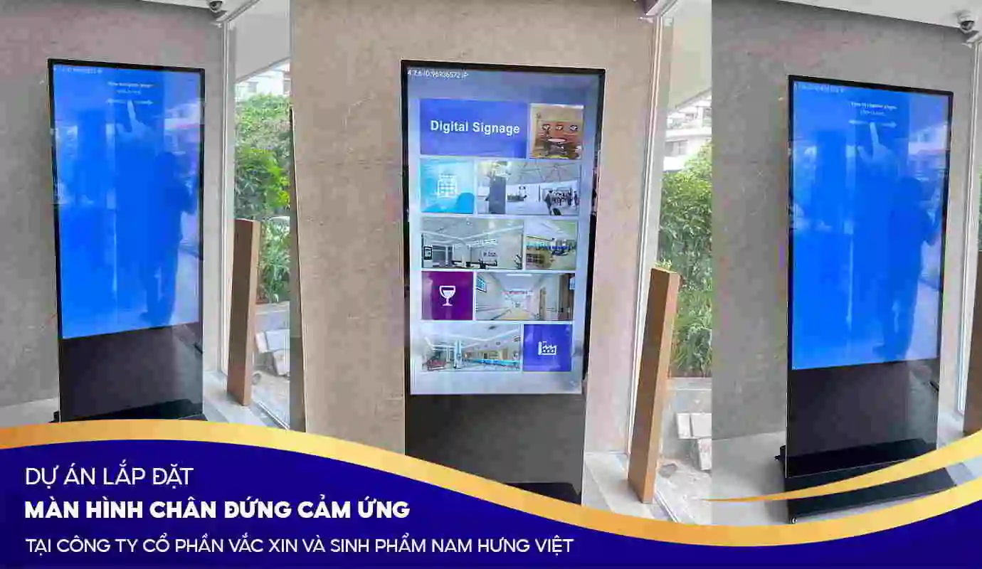 Lắp đặt màn hình quảng cáo tại Công ty cổ phần vắc xin và sinh phẩm nam hưng việt | SmartRetail Lắp đặt màn hình quảng cáo tại Công ty cổ phần vắc xin và sinh phẩm nam hưng việt | SmartRetail