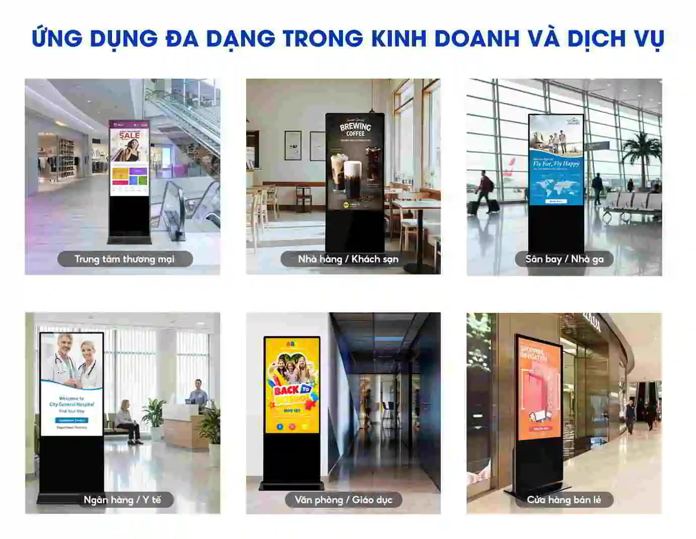 Ứng dụng màn hình Standee Điện tử 
