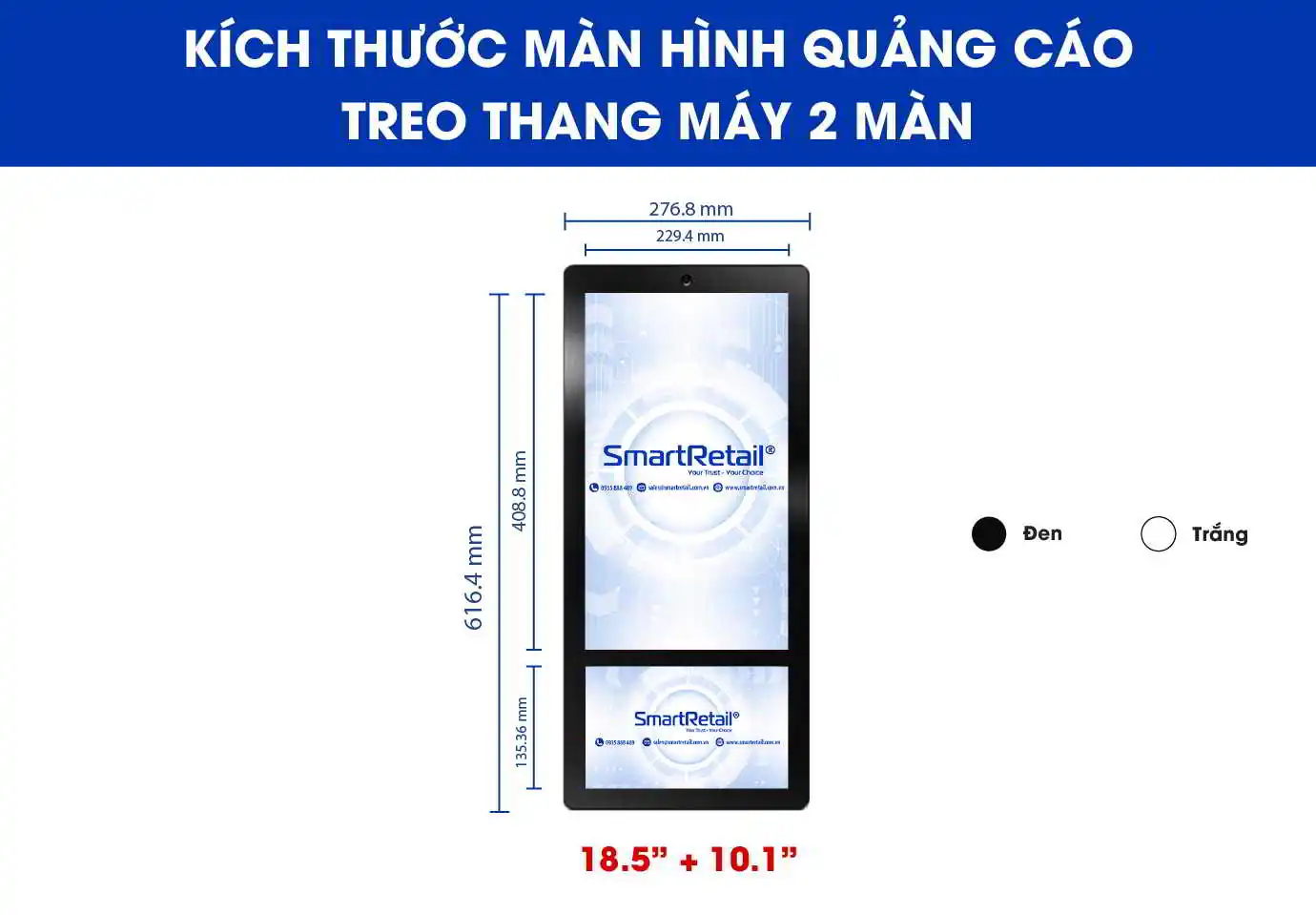 Kích thước màn hình quảng cáo thang máy | SmartRetail Kích thước màn hình quảng cáo thang máy