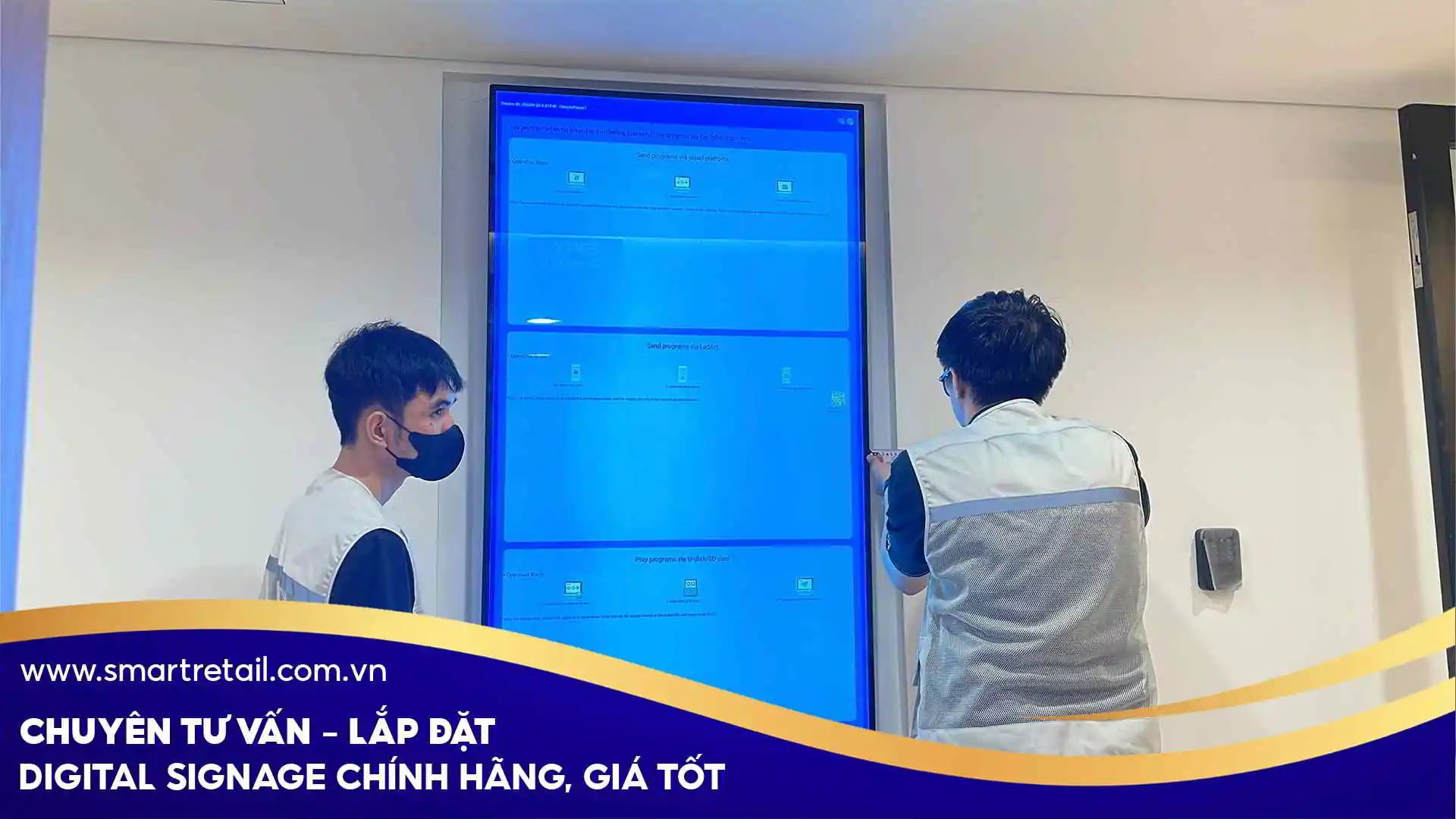 Tiến hành lắp âm tường đảm bảo tính thẩm mỹ | SmartRetail Tiến hành lắp âm tường đảm bảo tính thẩm mỹ