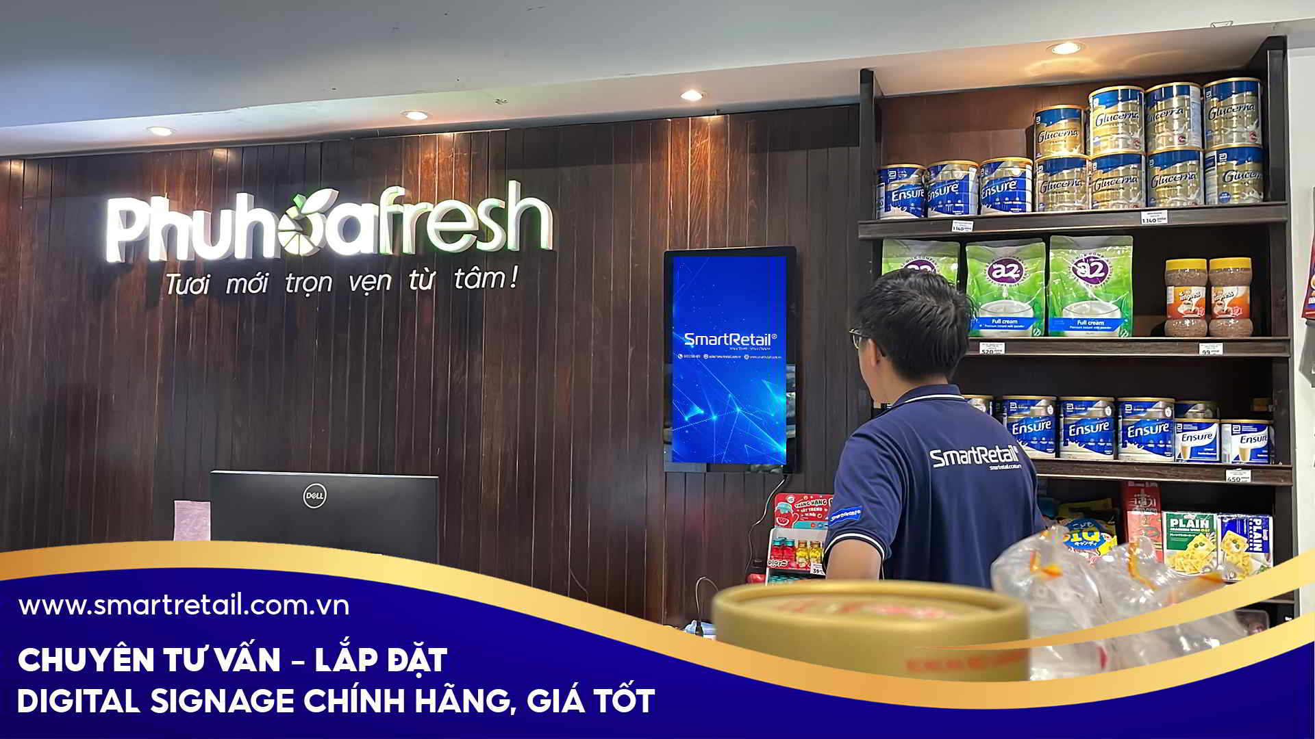 Lap Dat Man Hinh Quang Cao Treo Tuong