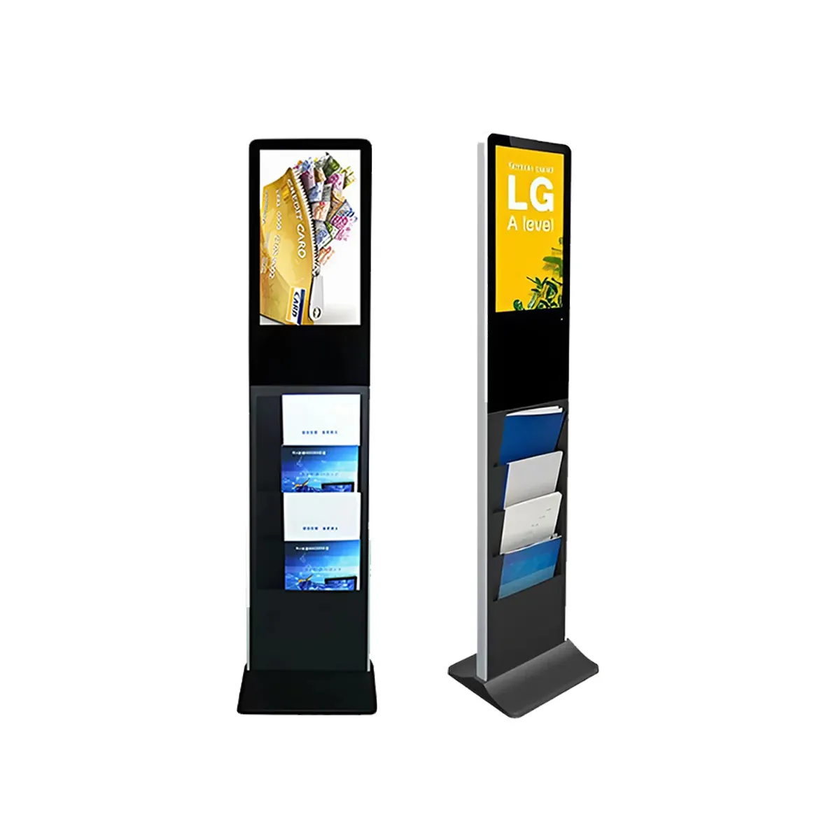 Màn hình quảng cáo chân đứng kèm 4 hộc đựng | SmartRetail