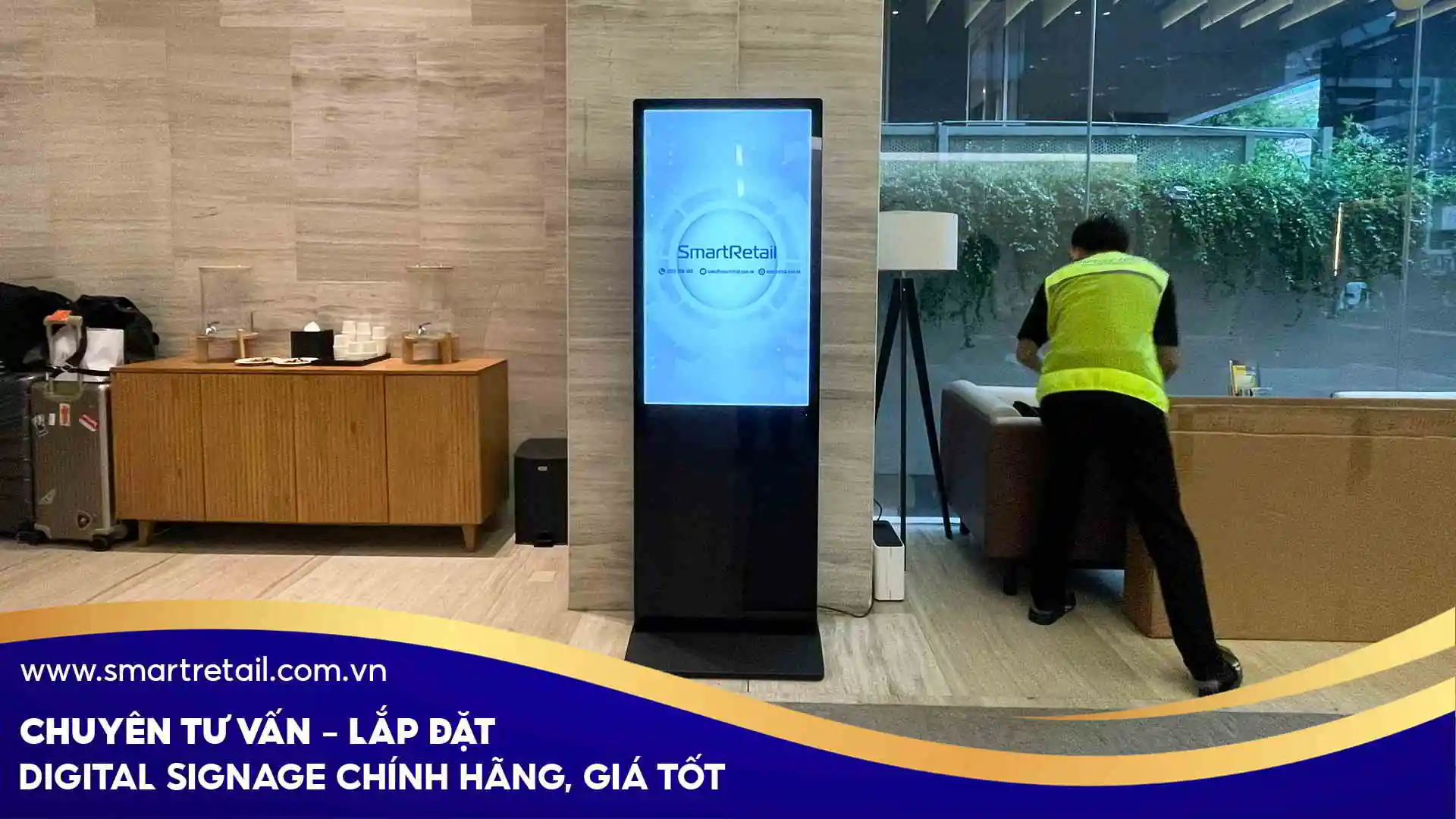 Lợi ích mà màn hình quảng cáo chân đứng mang lại cho M Village | SmartRetail Lợi ích mà màn hình quảng cáo chân đứng mang lại cho M Village