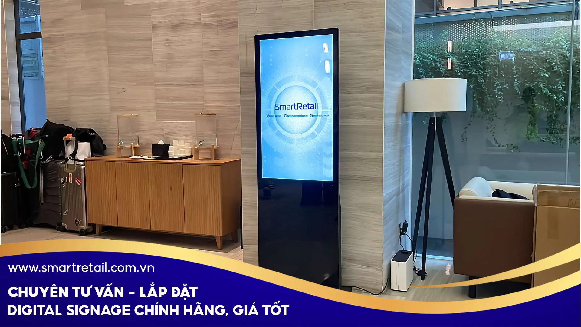 Lợi ích mà màn hình quảng cáo chân đứng mang lại cho M Village | SmartRetail Lợi ích mà màn hình quảng cáo chân đứng mang lại cho M Village