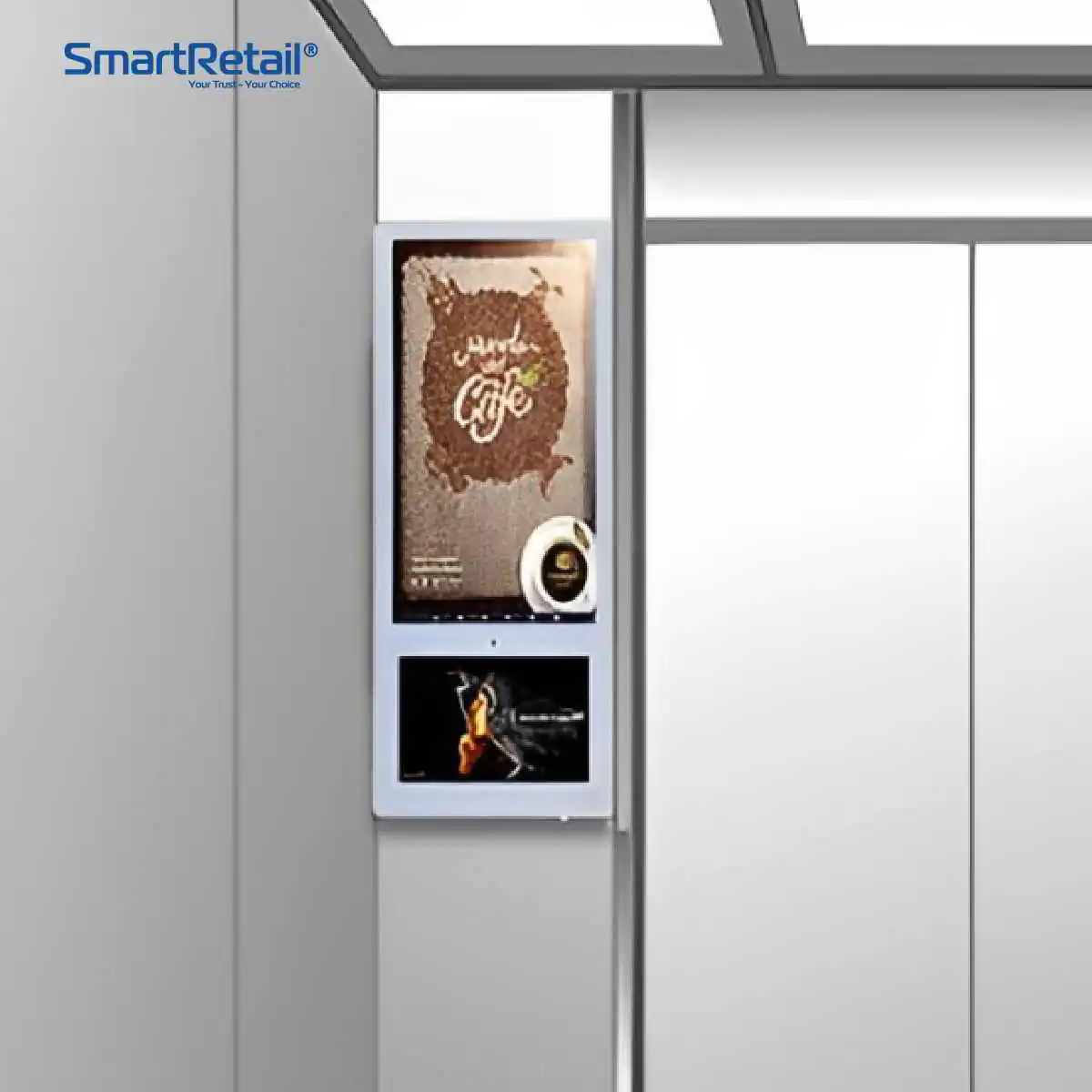 Man Hinh Quang Cao Trong Thang May