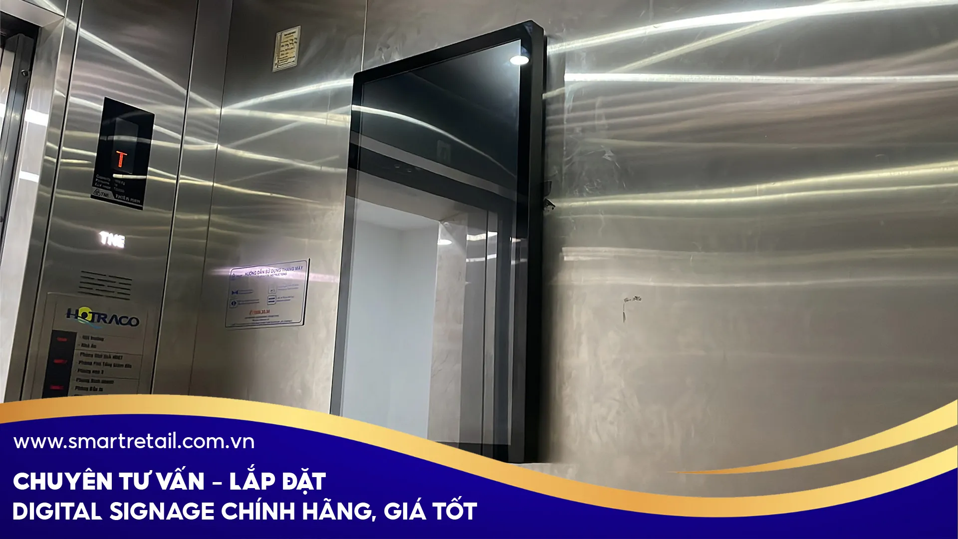 Smartretail – Đơn vị triển khai màn hình thang máy uy tín Smartretail – Đơn vị triển khai màn hình thang máy uy tín