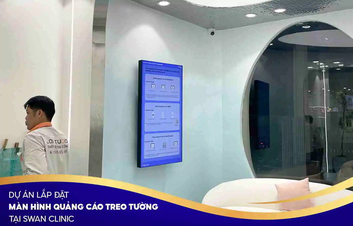 Mẫu treo tường SmartRetail lắp đặt tại điểm của khách hàng | SmartRetail Mẫu treo tường SmartRetail lắp đặt tại điểm của khách hàng