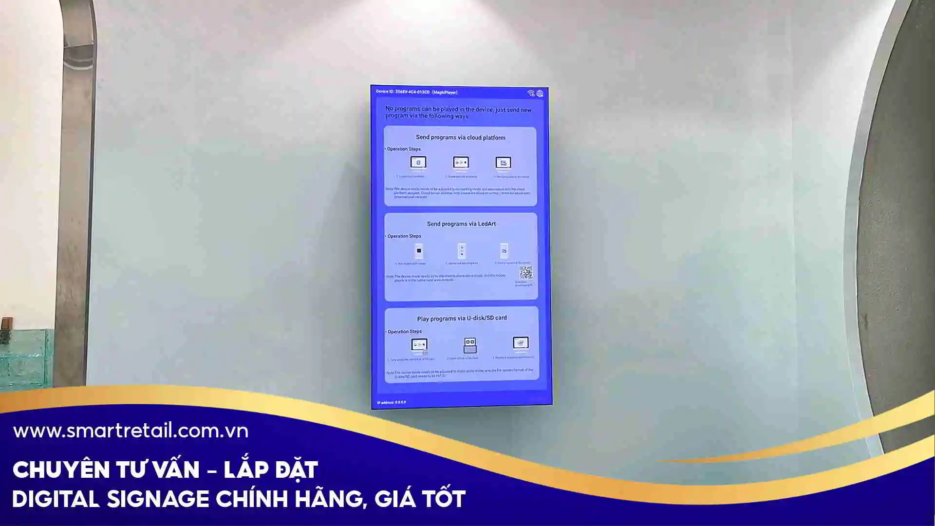 Màn hình quảng cáo treo tường chuyên dụng cho Clinic | SmartRetail Màn hình quảng cáo treo tường chuyên dụng cho clinic