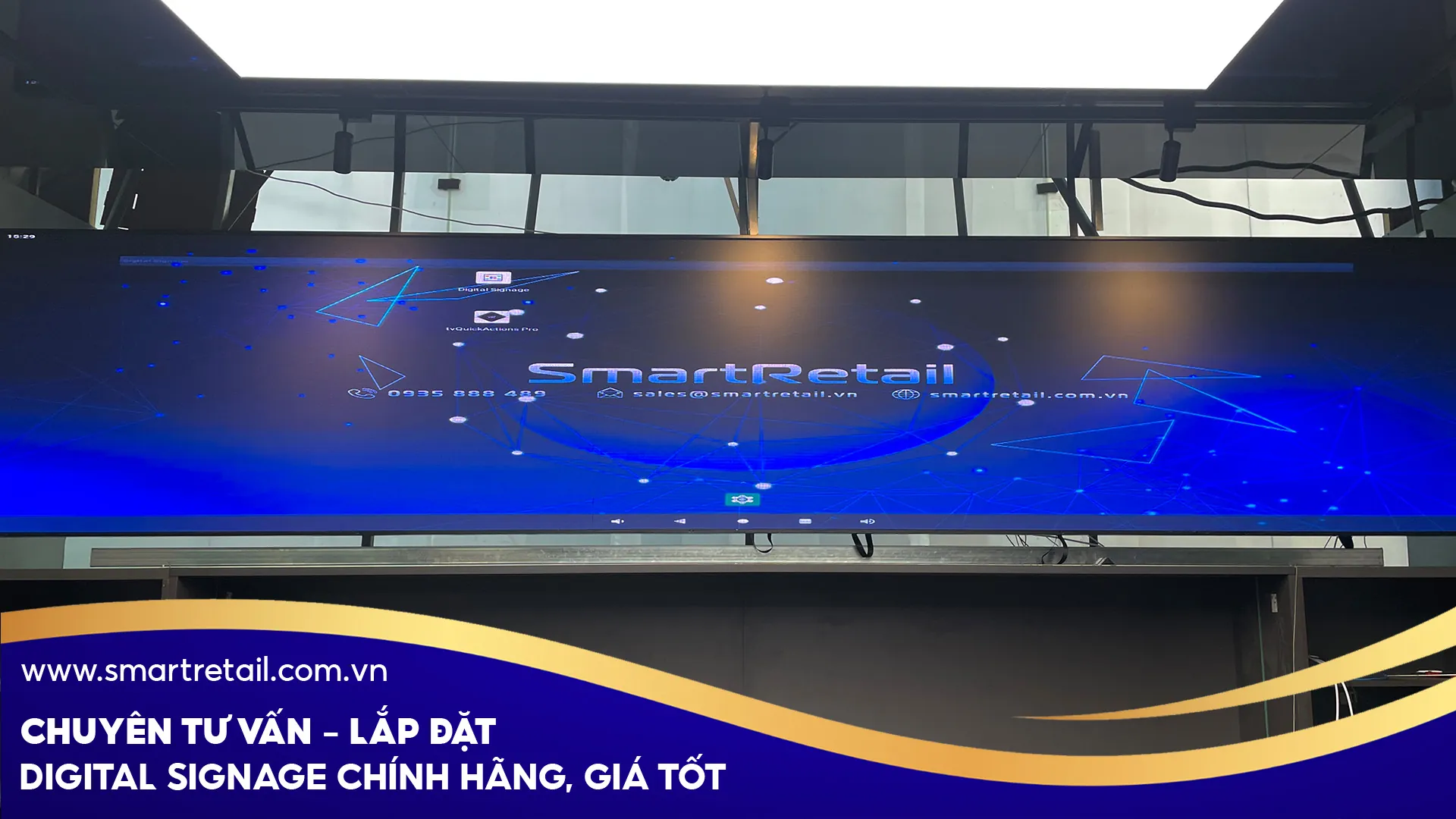 Dự án lắp đặt màn hình ghép LED tại 1AutoCare.VN