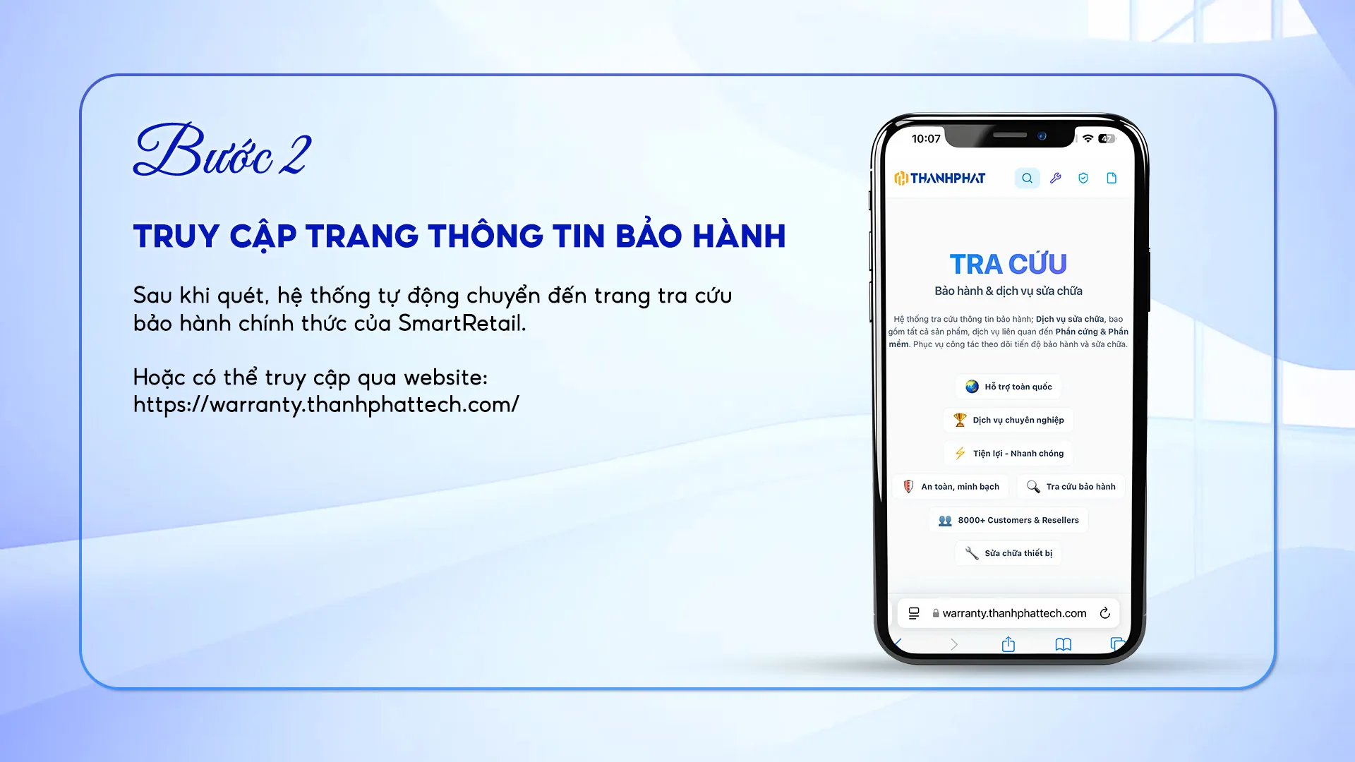 Truy Cap Trang Thong Tin Bao Hanh